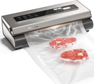 Machine sous vide à aspiration externe avec rouleau intégré Mesliese 90 kPa