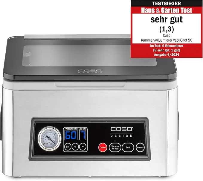 CASO VacuChef 50 1416 machine à cloche